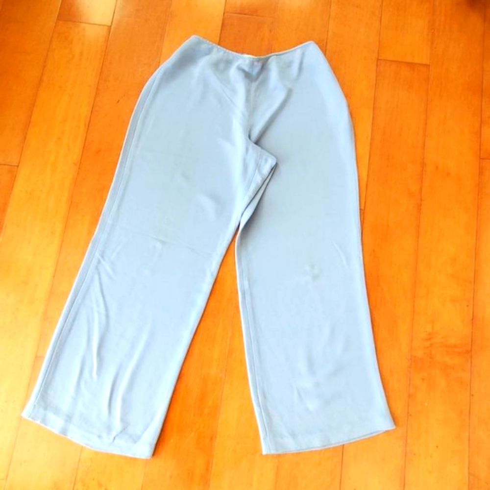 Wide Leg Silk Pants, M